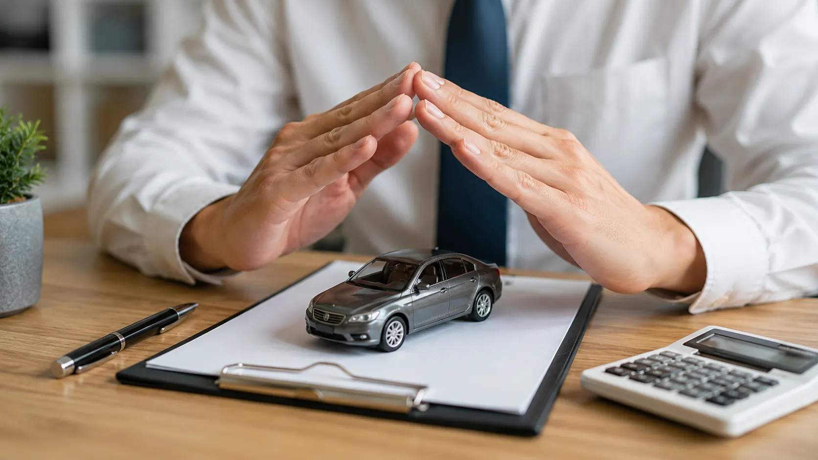 Driver reviewing car insurance costs and coverage options while looking for practical ways to lower premiums