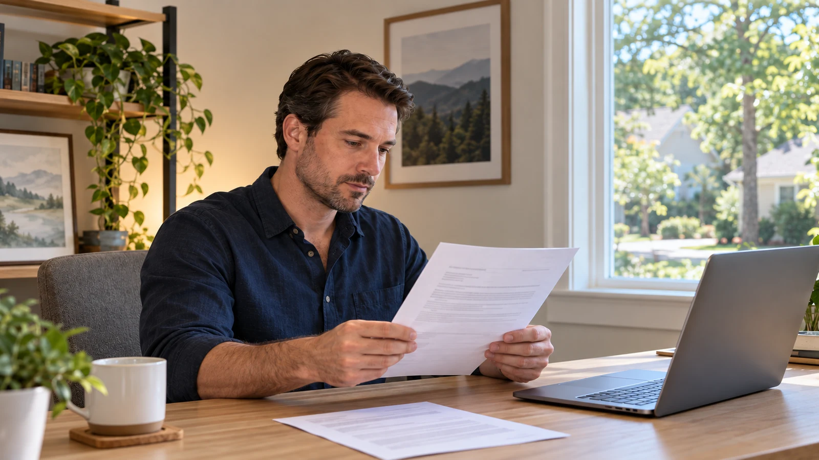 A driver reviews a DMV notice about the North Carolina driver improvement clinic point reduction.